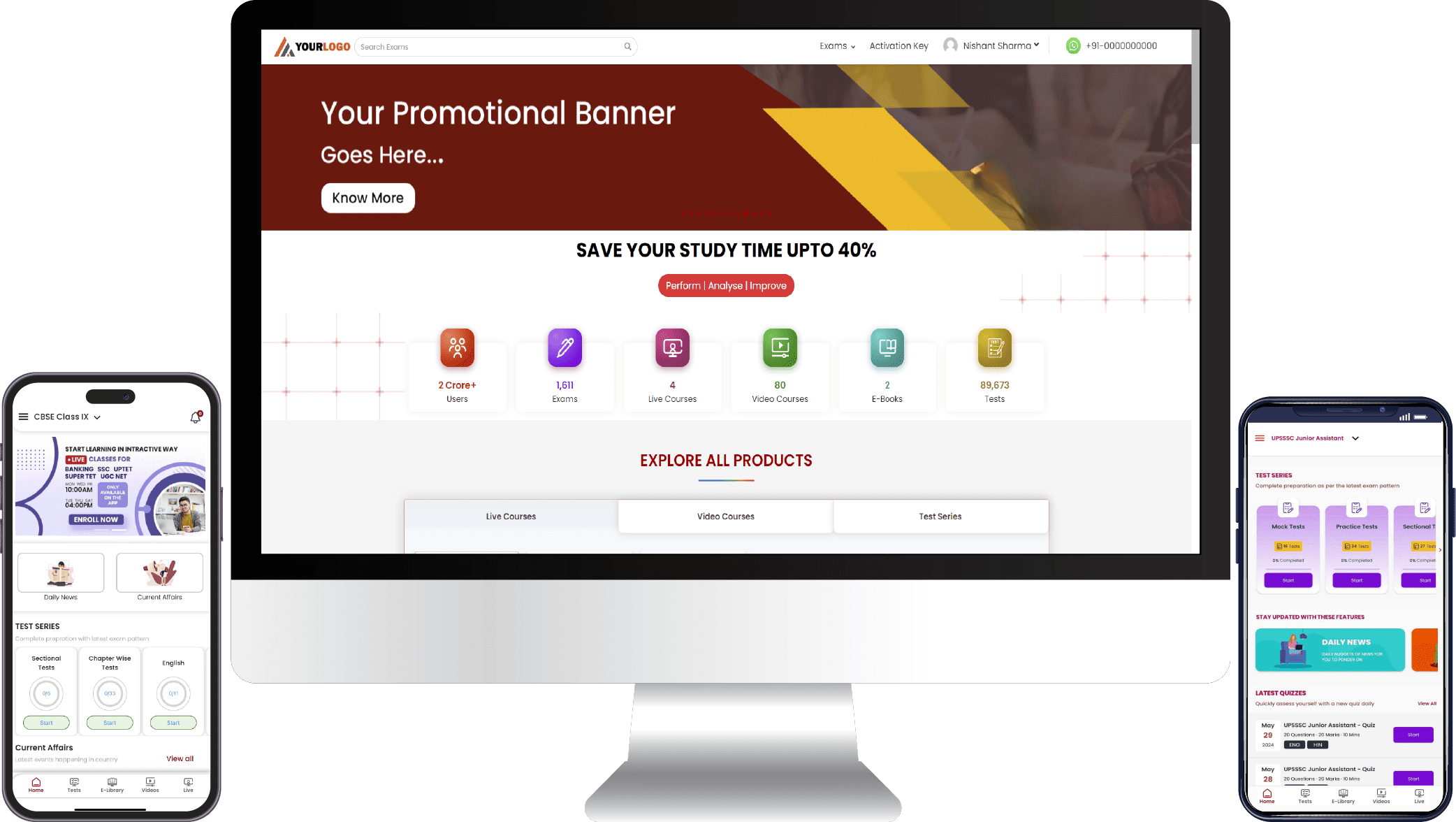 Ananya Classes single feature